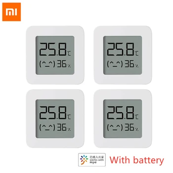 Xiaomi Mijia compatibil Bluetooth Termometru 2 Mini Wireless Smart Electric Higrometru Digital Senzor de Umiditate Pentru Mihome APP