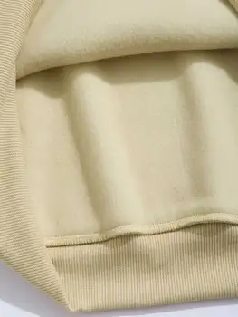 ZAFUL Guler Hoodie pentru Bărbați Fleece Căptușit Grafic Jachete Unisex Streetwear Pulover de Toamna Iarna cu Fermoar Termică Jumper