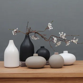 Zen Japonez, Vase De Ceramică,Simplu Retro Din Ceramica Decor Creativ Mobilier Acasă