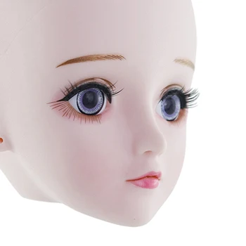 1/3 BJD Cap Fata Mucegai cu Ochii 3D, Papusa Înlocuire Părți ale Corpului, de Formare Practică Capul Sculpta, confecționat Păpuși și Reparații