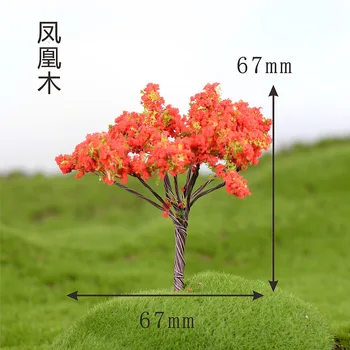 1/5pcs/Set Mini Copac Zână Grădină Miniaturi Micro Peisaj Rasina de Artizanat Bonsai Figurina Grădină Terariu Accesorii de aprovizionare