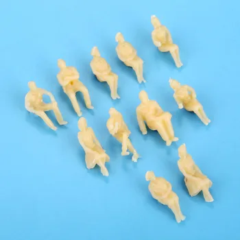 100buc Model stând oameni 1:100 scara culoarea Pielii Plastic 11mm/0.43 inch nevopsite Figura Mini oamenii Building layout Scene