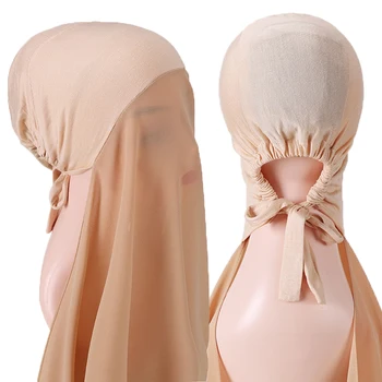 10buc/multe Bule Soldat de Culoare Pin Instant Gratuit Sifon Hijab Cu Capota Coarda Elastica Utilizarea Gratuită Stil Utilizarea Gratuită Șaluri