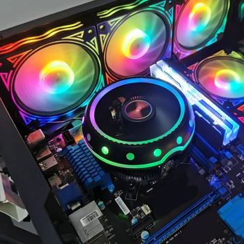 Colorate fan RGB Lumina de Disipare a Căldurii CPU Cooler ventilator de răcire Mut radiatorul de Procesor de Calculator ventilator 120mm Accesoriu