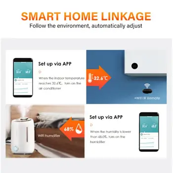 CORUI Tuya WiFi, Zigbee Temperatură și Umiditate Detector Independent Termometru Electronic Senzor Smart Home Interior Alexa Google