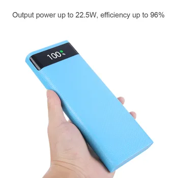 Dual Micro USB de Tip C Putere Banca Shell 5V DIY 8X18650 Caz de Încărcare a Bateriei Cutie de Depozitare Super QC3.0 Încărcare Rapidă Fără Baterie