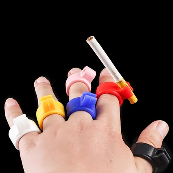 Inel de silicon țigară titularul, titularul de țigară, țigară inel, bărbați nefumători set, 6 culori disponibile