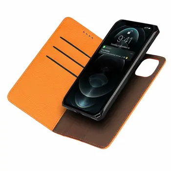 Lychee Model PU Piele Flip-Caz de Telefon pentru iPhone 12 mini 11 Pro Max Xs Max XR X 8 7 Plus SE Magnetice Detașabil Capac Spate