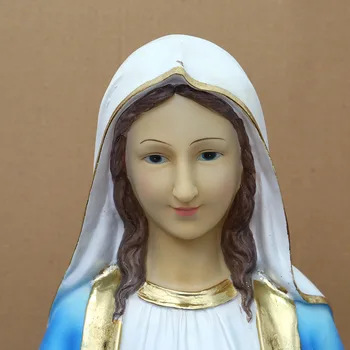 Mare Statuie a Fecioarei Maria Creștin Catolic Stereo Decor Elegant Fecioara Maria Rasina de Artizanat Decor Acasă Inaltime 30 CM