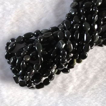 Naturale Neregulate Negru Agate Margele Vrac Pentru a Face Bijuterii DIY Brățară Colier Cadou 15