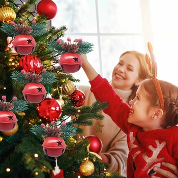 Pomul de crăciun Clopote de Crăciun Jingle Bells Ambarcațiuni Clopote Pom de Crăciun Clopot Ornamente Pentru Coronita Ghirlanda Ornamente de Vacanță DIY