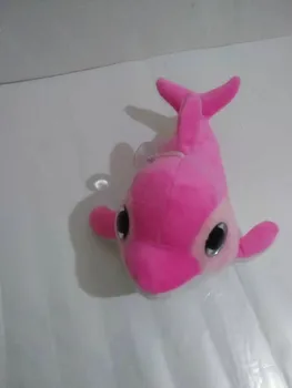 Roșu drăguț delfin jucărie de pluș Pentru Copii ziua de nastere sau de Craciun