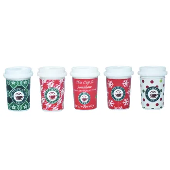 Rășină De Crăciun Diy Ceașcă De Cafea Accesorii Pentru Ambarcațiuni De Aprovizionare Cu Materiale Mini-Magazin De Decoratiuni Bijuterii Charm Pandantiv Ornamente