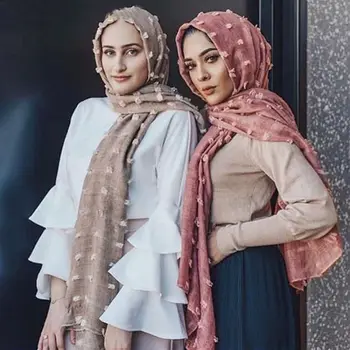 În 2020, NOI femeile monofazate culoare vălului islamic eșarfe cap s-au înghesuit full cover-up bubble bumbac eșarfă hijabs pentru musulmani